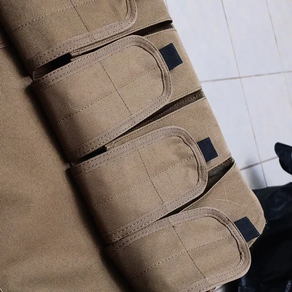 Brown Tactical Rifle Case with Durable Fabric and Padded Design - Picture 2 of 5